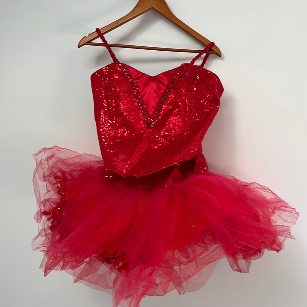 Red dance costume